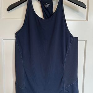 Athleta Navy Women's running tank, size S